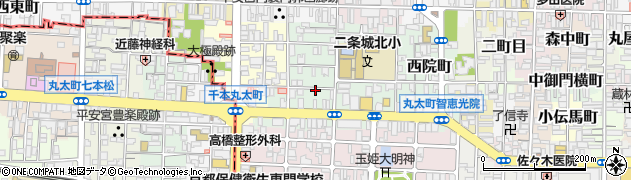京都府京都市上京区中務町周辺の地図