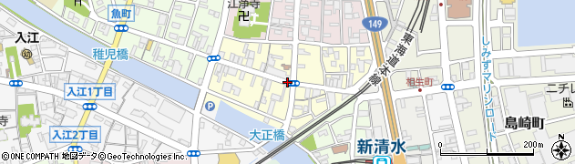 静岡県静岡市清水区銀座周辺の地図