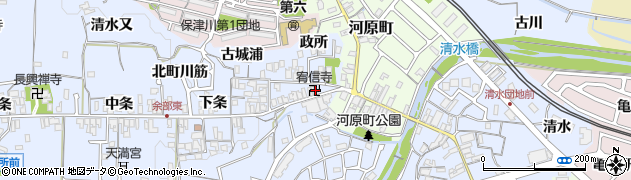 京都府亀岡市余部町古城30周辺の地図
