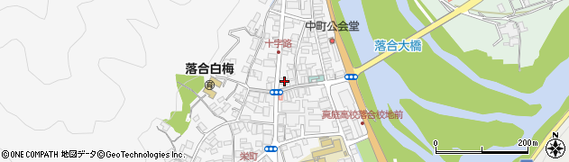 岡山県真庭市落合垂水187周辺の地図