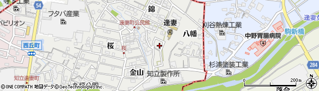 愛知県知立市逢妻町錦1周辺の地図