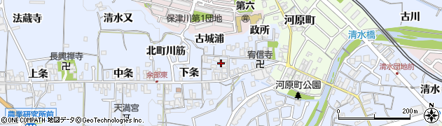 京都府亀岡市余部町古城9周辺の地図