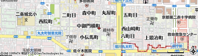 京都府京都市上京区中御門横町580周辺の地図