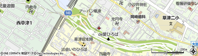 カワサキ手芸店周辺の地図