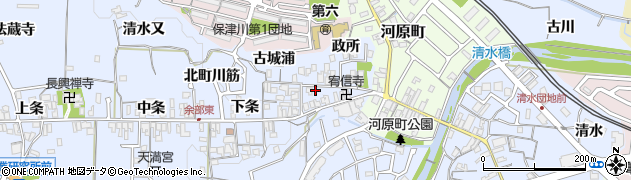 京都府亀岡市余部町古城16周辺の地図