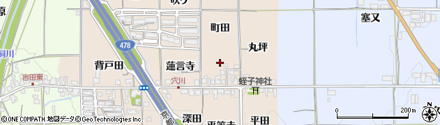 京都府亀岡市吉川町穴川周辺の地図
