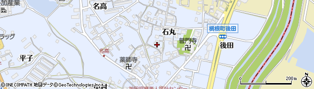 愛知県大府市横根町石丸56周辺の地図
