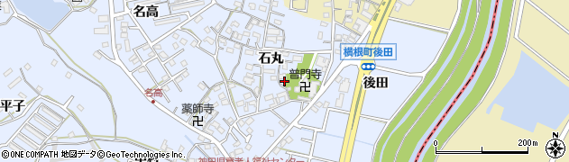 愛知県大府市横根町石丸90周辺の地図