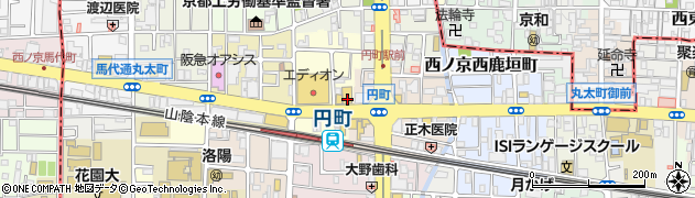 京都府京都市中京区西ノ京西円町40周辺の地図