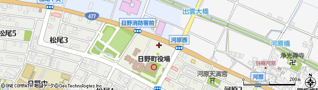 日野町役場前周辺の地図