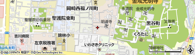 京都府京都市左京区岡崎東福ノ川町18周辺の地図