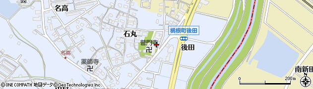 愛知県大府市横根町石丸96周辺の地図