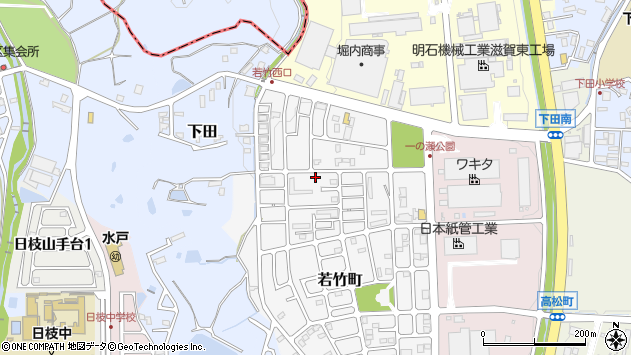 〒520-3216 滋賀県湖南市若竹町の地図