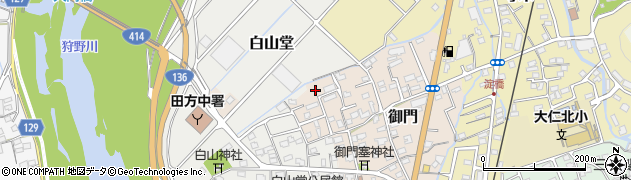 静岡県伊豆の国市御門周辺の地図