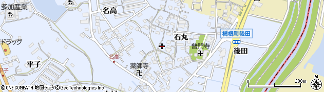 愛知県大府市横根町石丸41周辺の地図