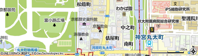 京都府京都市上京区新烏丸頭町194周辺の地図