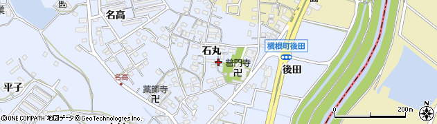 愛知県大府市横根町石丸99周辺の地図