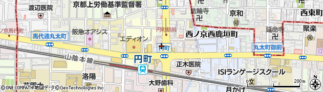 京都府京都市中京区西ノ京円町周辺の地図