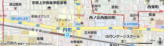 京都府京都市中京区西ノ京円町22周辺の地図