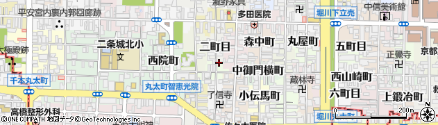 京都府京都市上京区二町目653周辺の地図