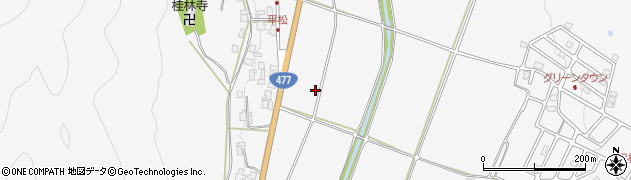 京都府亀岡市本梅町平松（田端）周辺の地図
