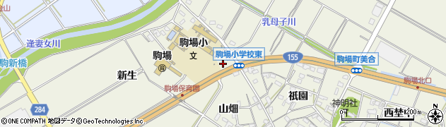 愛知県豊田市駒場町新生64周辺の地図