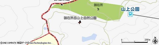 御在所岳・江野高原周辺の地図
