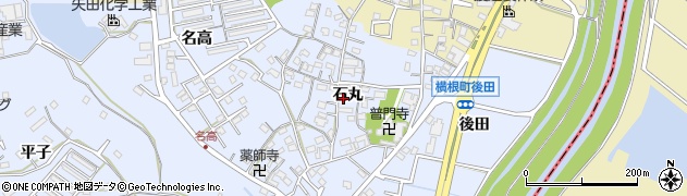 愛知県大府市横根町石丸76周辺の地図