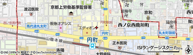 京都府京都市中京区西ノ京西円町34周辺の地図