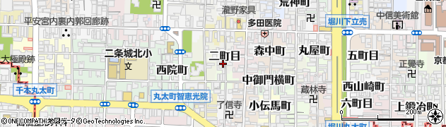 京都府京都市上京区二町目646周辺の地図