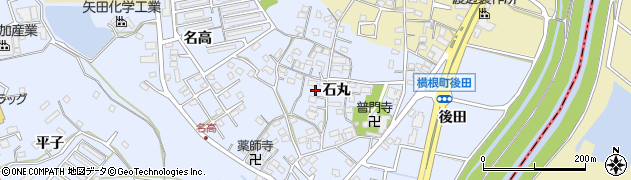 愛知県大府市横根町石丸53周辺の地図