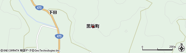 愛知県豊田市黒坂町周辺の地図