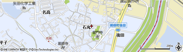 愛知県大府市横根町石丸100周辺の地図