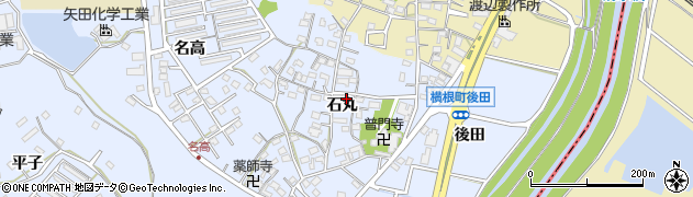 愛知県大府市横根町石丸74周辺の地図