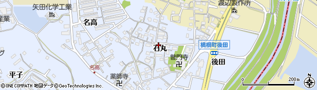 愛知県大府市横根町石丸73周辺の地図