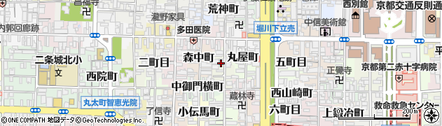 京都府京都市上京区大黒町周辺の地図