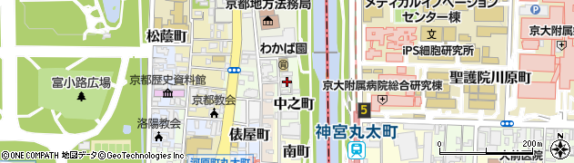 京都府京都市上京区上之町周辺の地図