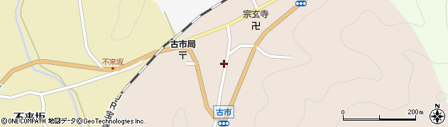 兵庫県丹波篠山市古市172周辺の地図