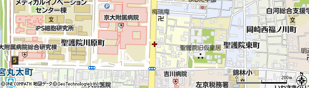 京都府京都市左京区聖護院西町周辺の地図