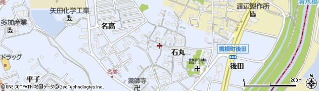 愛知県大府市横根町石丸51周辺の地図
