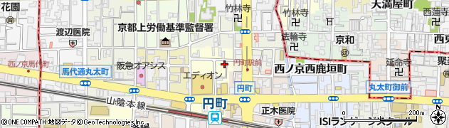 京都府京都市中京区西ノ京西円町26周辺の地図