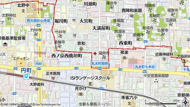 〒602-8365 京都府京都市上京区下之町の地図