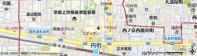 京都府京都市中京区西ノ京西円町27周辺の地図