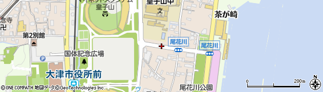尾花川周辺の地図