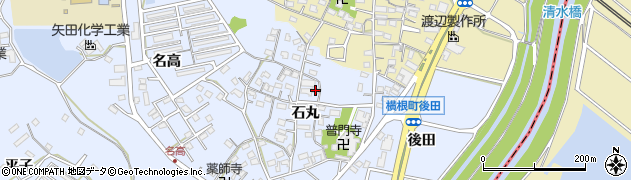 愛知県大府市横根町石丸71周辺の地図