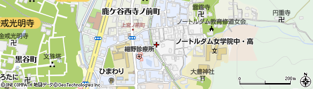 京都府京都市左京区鹿ケ谷桜谷町周辺の地図