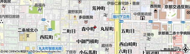 京都府京都市上京区大黒町448周辺の地図