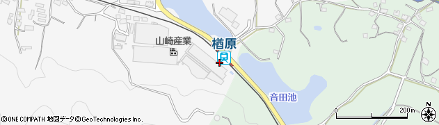 楢原駅周辺の地図