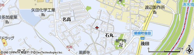 愛知県大府市横根町石丸61周辺の地図