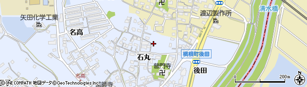 愛知県大府市横根町石丸124周辺の地図